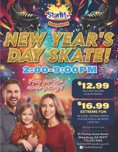 Starlite Family Fun Center Sharpsburg Newnan Peachtree City New Years Day Skate