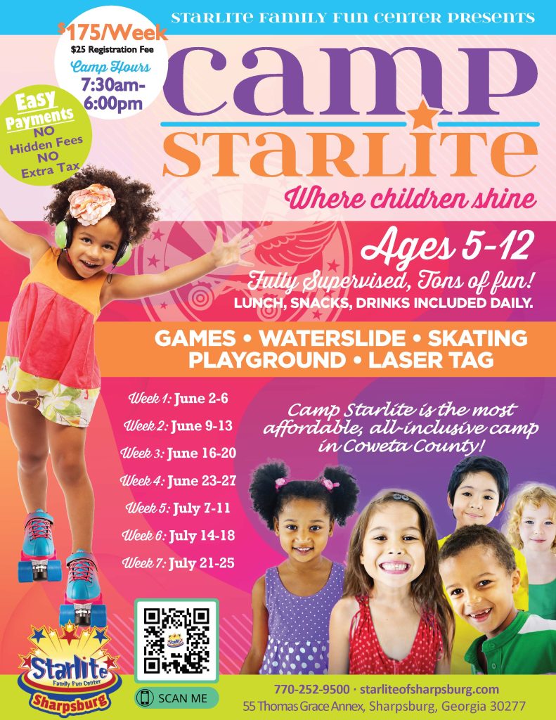 Starlite Family Fun Center Summer Camp Fun Full-day affordable newnan coweta-county fayette-county peachtree-city sharpsburg 2025