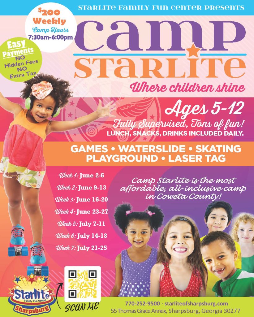 Starlite Family Fun Center Summer Camp Fun Full-day affordable newnan coweta-county fayette-county peachtree-city sharpsburg 2025