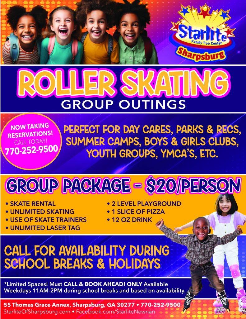 Starlite of Sharpsburg Newnan group rates for Daycares, Summer Camps, Boys and Girls clubs, Youth Groups, YMCAs