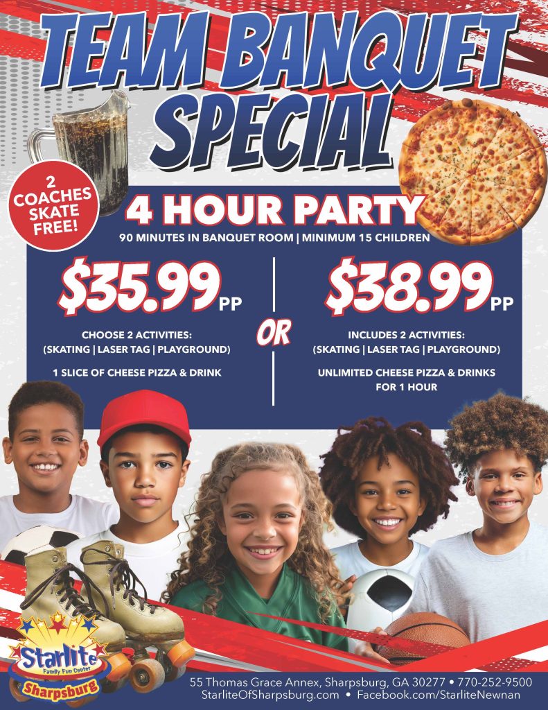 Starlite of Sharpsburg Newnan Team Events banquets end of the season celebrations
