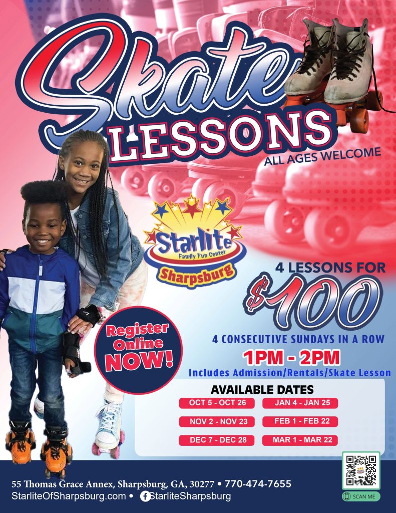 Starlite Skate Lessons 2025-2026 Sharpsburg Newnan Peachtree City